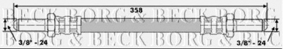 BORG & BECK bbh6245 -  Тормозной шланг